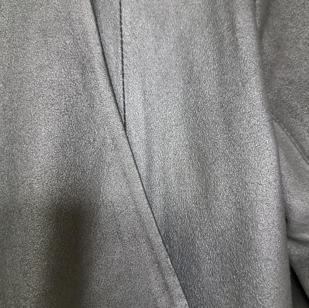 B.B Dakota Women's Brycon Black Leather Open Front Drape Jacket Size XS NWOT - Picture 13 of 16